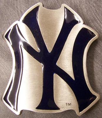 MLB Pewter Belt Buckle New York Yankees NEW | eBay